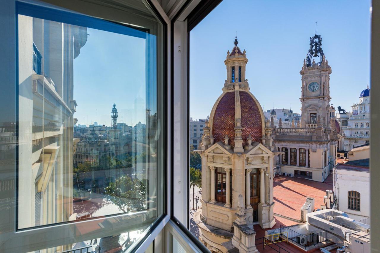 Ayuntamiento Panoramic Apartment Valencia Exterior foto